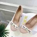 Dior J'ADIOR Bow Ribbon Tweed Block‑Heel Pumps 7.5cm Heel #B68396
