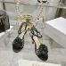 Dior Spring Summer New High-Heel 7.5 cm Sandals  Butterfly  Floral Design   #A63466