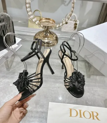 Dior Spring Summer New High-Heel 7.5 cm Sandals Butterfly Floral Design #A63466 Dior Spring Summer New High-Heel 7.5 cm Sandals Butterfly Floral Design #A63466