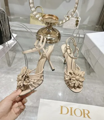 Dior Spring Summer New High-Heel 7.5 cm Sandals Butterfly Floral Design #A63467 Dior Spring Summer New High-Heel 7.5 cm Sandals Butterfly Floral Design #A63467