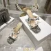 Snake Print Dior Style High Heel Mule Sandals for Women 8.5cm #A63468