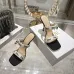 Snake Print Dior Style High Heel Mule Sandals for Women 8.5cm #A63471