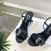 Dior CD Buckle One‑Strap High‑Heel Slide Sandals 8.5cm Heel #B68399