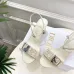 Dior CD Buckle One‑Strap High‑Heel Slide Sandals 8.5cm Heel #B68400