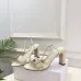 Dior CD Buckle One‑Strap High‑Heel Slide Sandals 8.5cm Heel #B68400