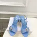 Dior CD Buckle One‑Strap High‑Heel Slide Sandals 8.5cm Heel #B68401