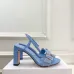 Dior CD Buckle One‑Strap High‑Heel Slide Sandals 8.5cm Heel #B68401