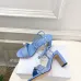 Dior CD Buckle One‑Strap High‑Heel Slide Sandals 8.5cm Heel #B68401