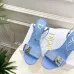 Dior CD Buckle One‑Strap High‑Heel Slide Sandals 8.5cm Heel #B68401