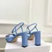 Dior CD Buckle One‑Strap High‑Heel Slide Sandals 8.5cm Heel #B68401