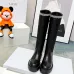 Dior 2026 AW British Style Leather Knee High Boots #B68345