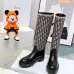 Dior 2026 AW Oblique Jacquard British‑Style Knee‑High Boots #B68346
