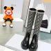 Dior 2026 AW Oblique Jacquard British‑Style Knee‑High Boots #B68346