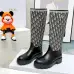 Dior 2026 AW Oblique Jacquard British‑Style Knee‑High Boots #B68346