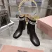 Dior J'ADIOR CD Logo Bow Chunky Heel Ankle Boots 8cm Heel #B68370