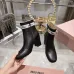 Dior J'ADIOR CD Logo Bow Chunky Heel Ankle Boots 8cm Heel #B68370