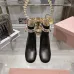 Dior J'ADIOR CD Logo Bow Chunky Heel Ankle Boots 8cm Heel #B68370