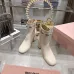 Dior J'ADIOR CD Logo Bow Chunky Heel Ankle Boots 8cm Heel #B68371