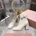 Dior J'ADIOR CD Logo Bow Chunky Heel Ankle Boots 8cm Heel #B68371