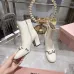 Dior J'ADIOR CD Logo Bow Chunky Heel Ankle Boots 8cm Heel #B68373
