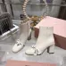 Dior J'ADIOR CD Logo Bow Chunky Heel Ankle Boots 8cm Heel #B68373