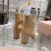 Dior J'ADIOR CD Logo Bow Chunky Heel Ankle Boots 8cm Heel #B68374