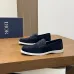 Dior Men’s Suede Leather Loafers, Calfskin Lining, Logo Hardware Detail #B67586