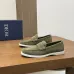 Dior Men’s Suede Leather Loafers, Calfskin Lining, Logo Hardware Detail #B67588