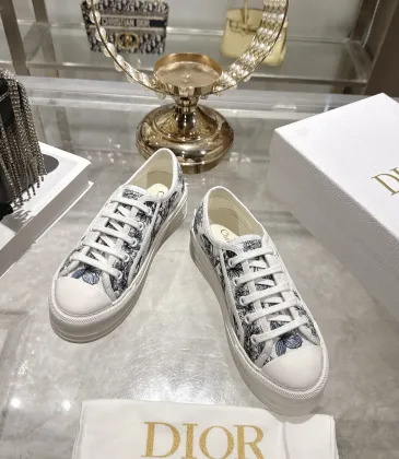 Dior Walk'n'Dior Oblique Embroidered Platform Canvas Sneakers #B68376 Dior Walk'n'Dior Oblique Embroidered Platform Canvas Sneakers #B68376