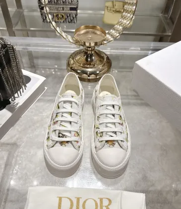 Dior Walk'n'Dior Oblique Embroidered Platform Canvas Sneakers #B68377 Dior Walk'n'Dior Oblique Embroidered Platform Canvas Sneakers #B68377