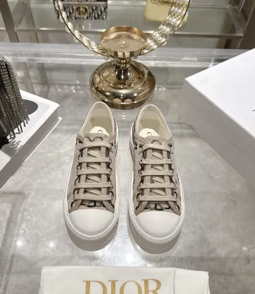 Dior Walk'n'Dior Oblique Embroidered Platform Canvas Sneakers #B68378 Dior Walk'n'Dior Oblique Embroidered Platform Canvas Sneakers #B68378