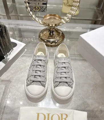 Dior Walk'n'Dior Oblique Embroidered Platform Canvas Sneakers #B68379 Dior Walk'n'Dior Oblique Embroidered Platform Canvas Sneakers #B68379