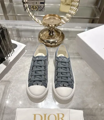 Dior Walk'n'Dior Oblique Embroidered Platform Canvas Sneakers #B68381 Dior Walk'n'Dior Oblique Embroidered Platform Canvas Sneakers #B68381