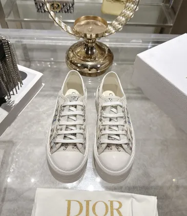 Dior Walk'n'Dior Oblique Embroidered Platform Canvas Sneakers #B68382 Dior Walk'n'Dior Oblique Embroidered Platform Canvas Sneakers #B68382
