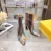 Fendi Arco Eel‑Skin Cone‑Heel Ankle Boots 8cm Heel #B68481