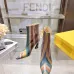 Fendi Arco Eel‑Skin Cone‑Heel Ankle Boots 8cm Heel #B68481