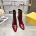 Fendi Arco Eel‑Skin Cone‑Heel Ankle Boots 8cm Heel #B68482