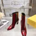 Fendi Arco Eel‑Skin Cone‑Heel Ankle Boots 8cm Heel #B68482