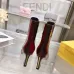 Fendi Arco Eel‑Skin Cone‑Heel Ankle Boots 8cm Heel #B68482