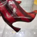 Fendi Arco Eel‑Skin Cone‑Heel Ankle Boots 8cm Heel #B68482