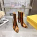 Fendi Arco Eel‑Skin Cone‑Heel Ankle Boots 8cm Heel #B68483