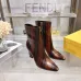 Fendi Arco Eel‑Skin Cone‑Heel Ankle Boots 8cm Heel #B68484
