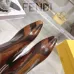 Fendi Arco Eel‑Skin Cone‑Heel Ankle Boots 8cm Heel #B68484