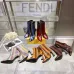 Fendi Arco Eel‑Skin Cone‑Heel Ankle Boots 8cm Heel #B68484
