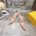 Fendi Colibri Lite FF Mesh Slingback Pointed‑Toe High Heels #B68479