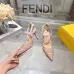 Fendi Colibri Lite FF Mesh Slingback Pointed‑Toe High Heels #B68479