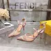Fendi Colibri Lite FF Mesh Slingback Pointed‑Toe High Heels #B68479