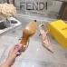 Fendi Colibri Lite FF Mesh Slingback Pointed‑Toe High Heels #B68479