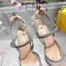 Fendi Colibri Lite FF Mesh Slingback Pointed‑Toe High Heels #B68480