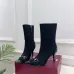 Gucci GG Monogram Pointed‑Toe High‑Heel Ankle Boots 8.5cm Heel #B68357